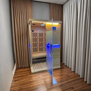 Uso domestico grande attrezzatura per Sauna interna per sauna in legno massello per 2 persone con sauna a vapore secco