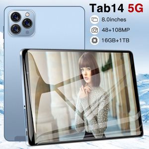 畅销型号标签14双sim卡8.0英寸16 + 1TB八核处理器48MP + 108MP长电池寿命5g安卓智能平板电脑 - Product Image 2