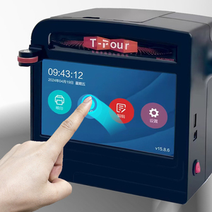 Máquina impresora de inyección de tinta de gran formato de 10cm, máquina de codificación portátil, impresora TIJ para camisetas de cartón, código de barras de cartón, venta al por mayor - Product Image 1