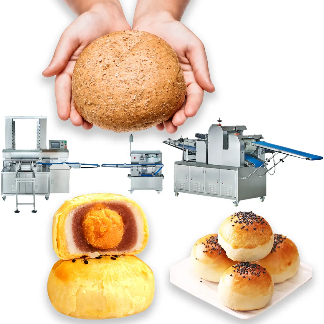 Yoslon ticari gıda fabrika elektrikli otomatik ekmek makinesi satış ekmek çörekler yapma makineleri