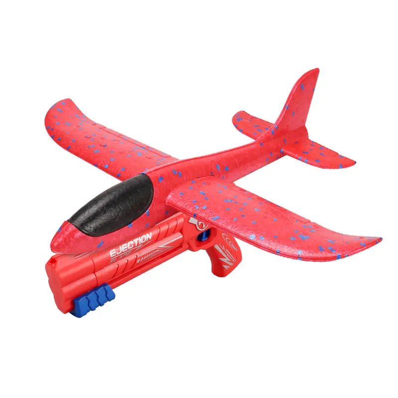 Pistola de avión de eyección de juguete para niños personalizable modelo de luces pistola de avión deslizante de espuma al aire libre