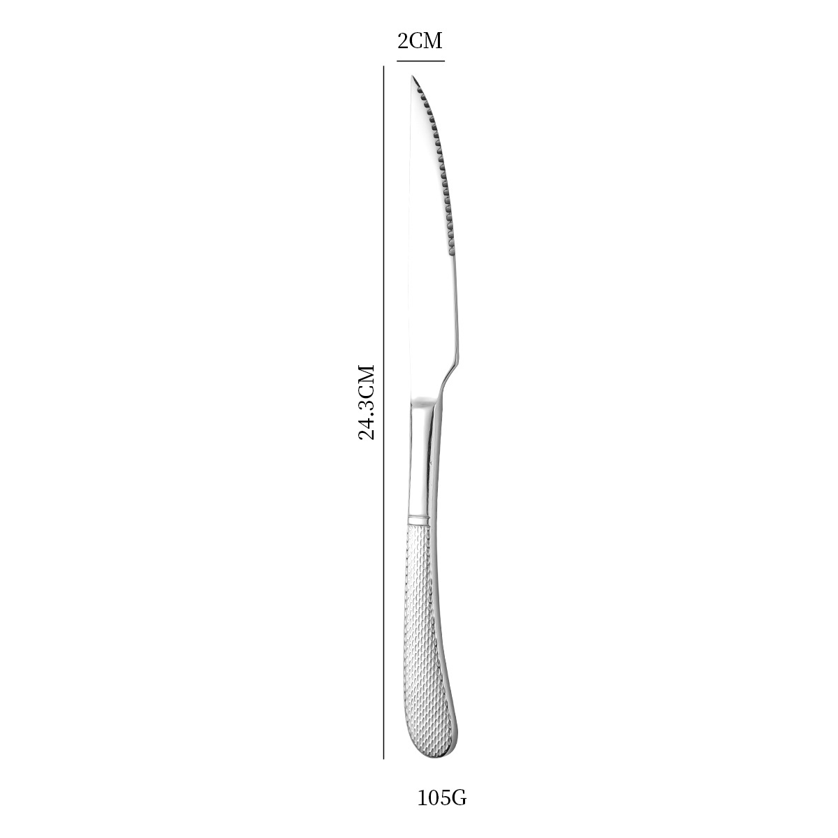 Couteau à steak en argent
