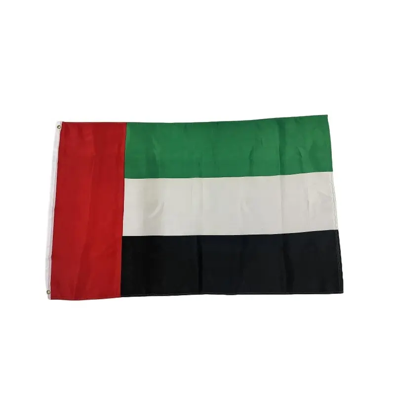 Bandera personalizada de los Emiratos Árabes Unidos, kit de poste mundial de bandera del país