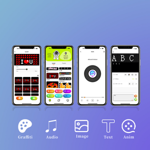 Esnek araba LED işareti kızdırma Panel AYDINLATMA Up kaydırma özel kelimeler desen görüntü pencere çıkartmaları programlanabilir LED çıkartmalar araba için - Product Image 4