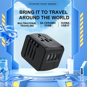 US EU UK Power <strong>Adapter</strong> Travel Charger Multi-Function USB Type-C QC3.0 PD Functions 65W 15W <strong>Output</strong> Power for <strong>Multiple</strong> Countries - Product Image 2