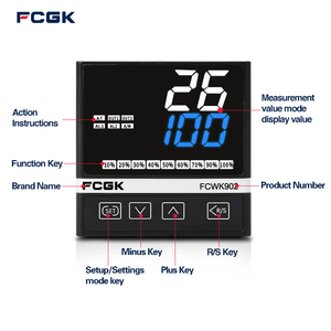FCWK902 96*96mm Auto Tuning <strong>Pid</strong> Temp <strong>Controller</strong> with <strong>Ssr</strong>+relay <strong>Output</strong> 0.5% Accuracy Supports OEM and ODM