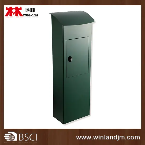 free Standing Mailboxes Metal Outdoor letter box mailbox with Lock