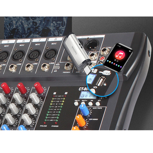 Mezclador profesional, interfaz de audio, consola de transmisión usb, mezclador de audio de 12 canales - Product Image 4