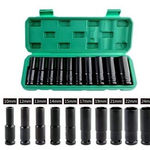 Lityum pil ile 78MM uzun anahtarı soket Hex anahtar sert çanta ambalaj içinde tam Set pnömatik aracı - Product Image 5