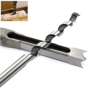 Carbide De Aço De Alta Velocidade Mortising <span class=keywords><strong>Chisel</strong></span> Set 5mm Diâmetro Quadrado Broca De Madeira CNC Ferramentas Elétricas para Madeira