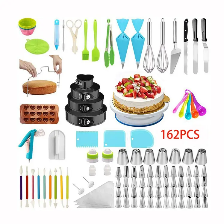 Многофункциональный набор инструментов для торта, кухонные принадлежности для выпечки десертов, пластиковый набор инструментов для украшения тортов