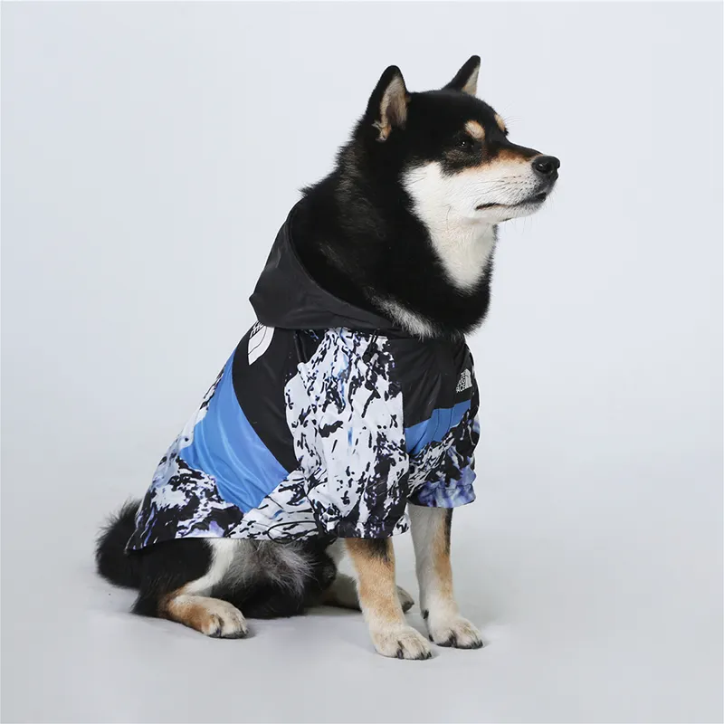 Ω Pet-chaqueta impermeable para mascotas, productos de ropa para mascotas grandes, 5XL, para perro, OEM, venta al por mayor, nueva de China, estampado de moda, 20 Uds.