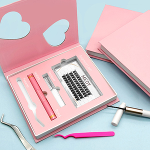 ขายส่งปรับแต่งDiy Cluster Lashesฉลากส่วนตัวC D Curlส่วนPre-CutชุดขนตาขนตาDIYคลัสเตอร์ขนตาชุด - Product Image 3