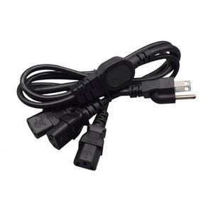 1.2m 1.5mUSAプラグ電源リードケーブル3プロング2 in1 ON/OFFスイッチアメリカンIECC5クローバーリーフ電源コード - Product Image 6