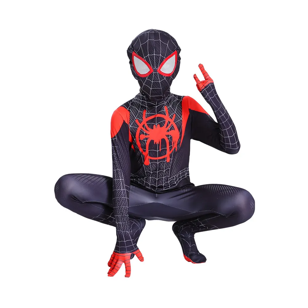 Spiderman Body Traje Miles Spider Man Ropa Lejos de Casa Gwin Disfraz de Halloween Adultos y Niños