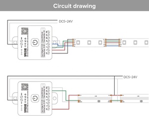 Hot SP630E All in One LED <strong>Controller</strong> 5CH <strong>PWM</strong> SPI Pixels Light Strip WS2812B WS2811 SK6812 FCOB 5050 RGB RGBW CCT Music DC5V-24V - Product Image 4
