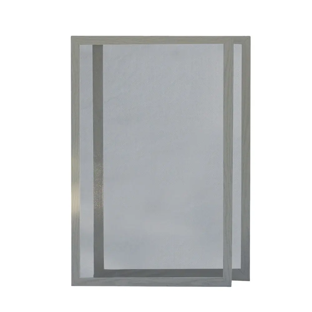 Wood Grain Aluminum Frame Easy Install Flyscreen Insect Mesh Mosquito Netting For Window And Door