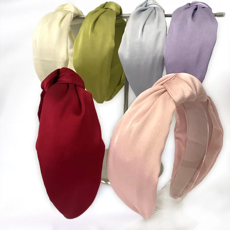 Tùy chỉnh thiết kế tóc phụ kiện satin lót Knot Headband Yiwu sản phẩm thị trường