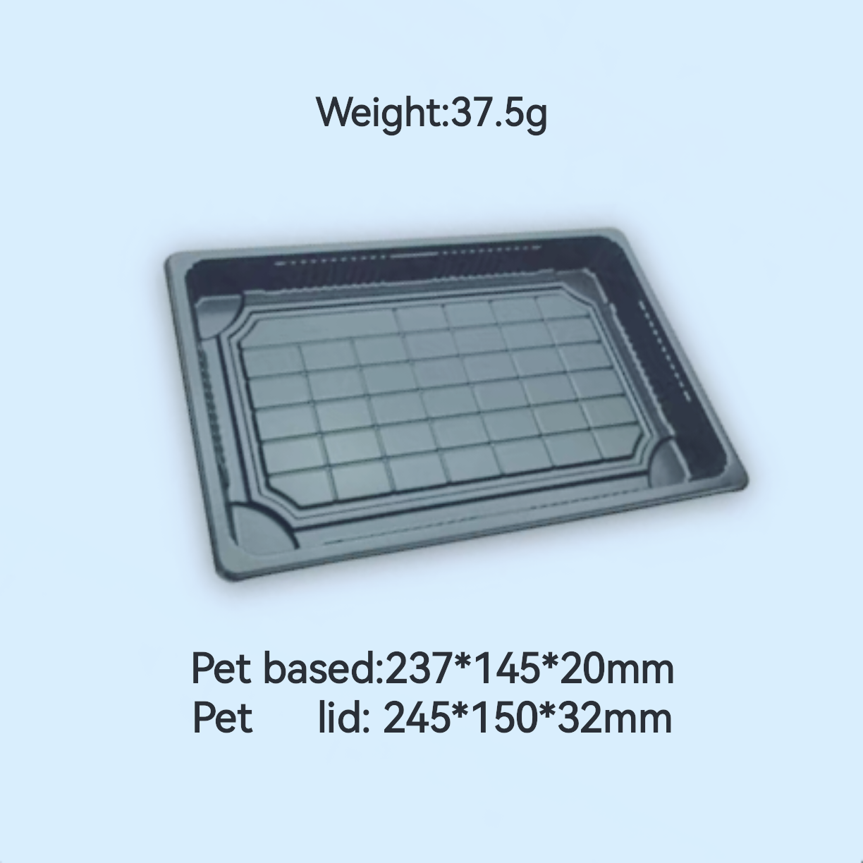 Black base + clear lid