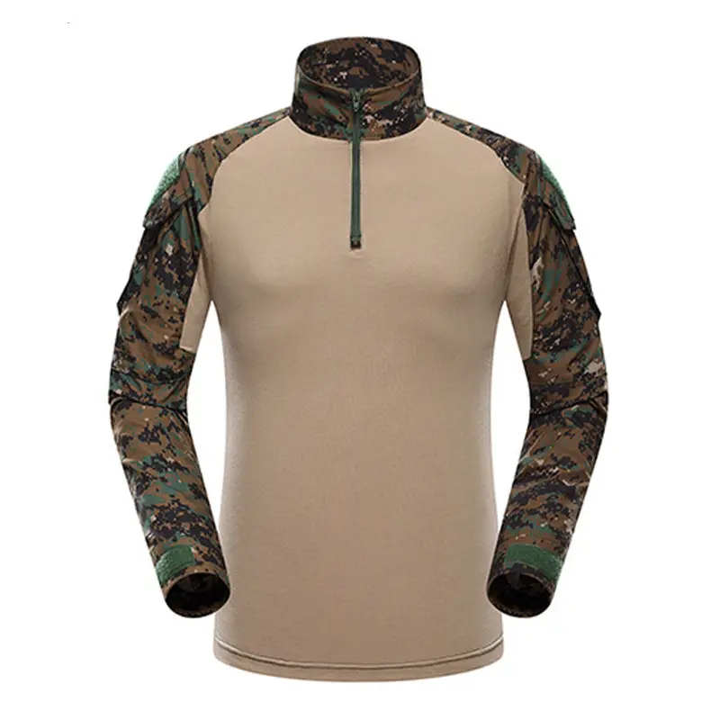 G2 camuflaje uniforme batalla al aire libre camisa Digital Woodland camuflaje táctica Rana camisa uniforme táctico