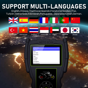 Toptan JDiag M100 Pro OBD sürüm çok dilli motosiklet teşhis aracı + 12V pil test makinesi Moto tarayıcı