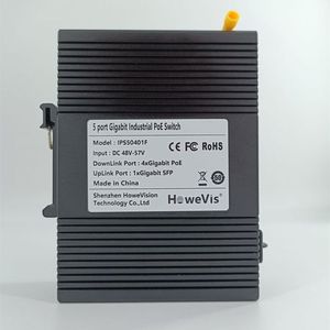 Switch di rete Ethernet RJ45 a 4 porte e SFP a 1 porta per reti industriali, switch Ethernet PoE per punti di accesso - Product Image 4