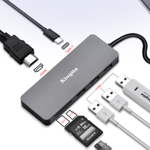 适用于 Macbook 和更多 Type-C 设备的高级便携式多端口 USB Type C 适配器 USB-C 集线器 - Product Image 1