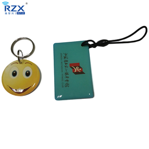 Marka tanıtım müşteri etkileşimi NFC özelleştirilmiş epoksi etiket 13.56mhz RFID HF epoksi anahtar etiketleri programlanabilir akıllı kart - Product Image 3