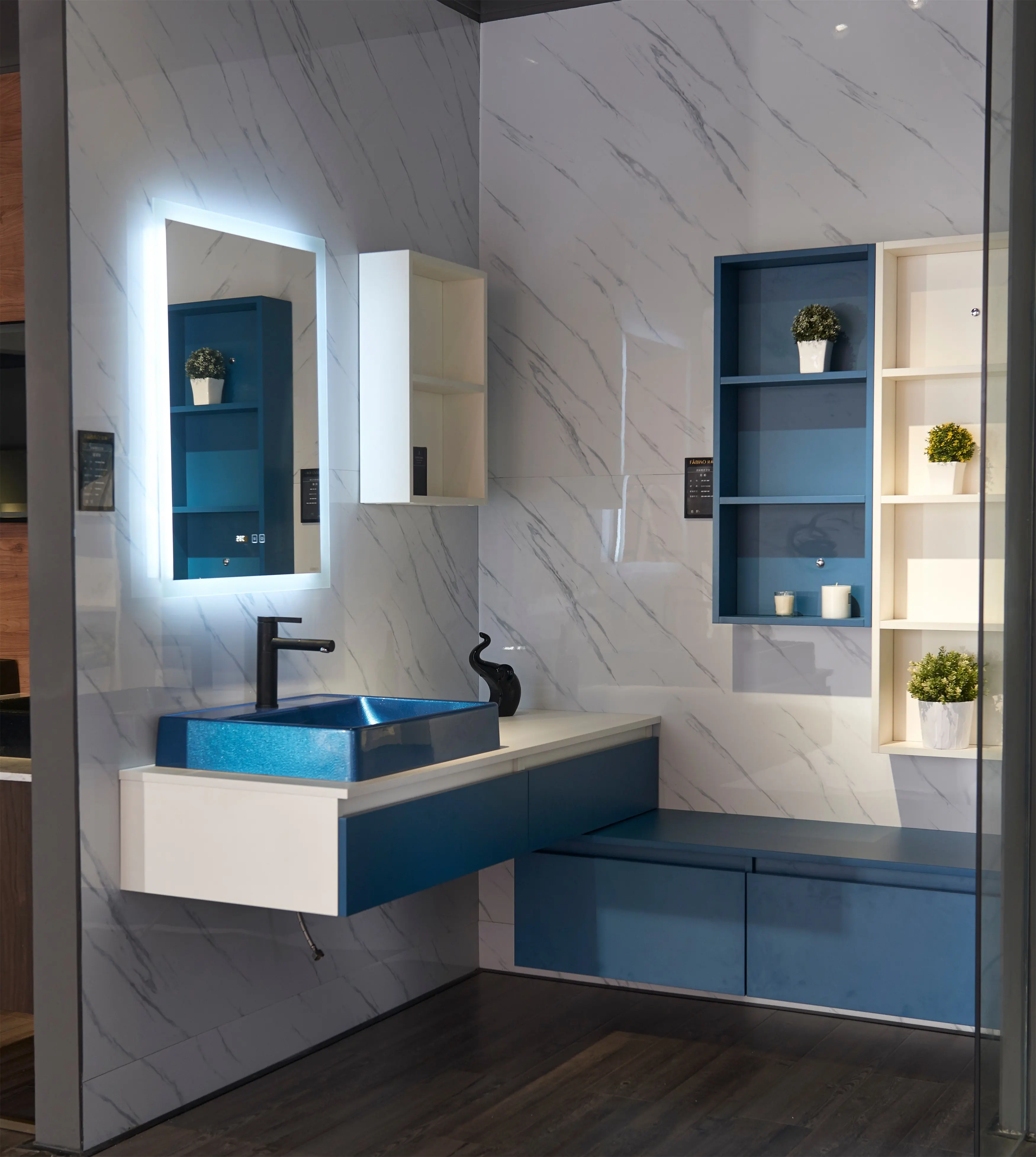 Fabiao Lavazza-tocador moderno para baño, mueble con lavabo, mueble de baño