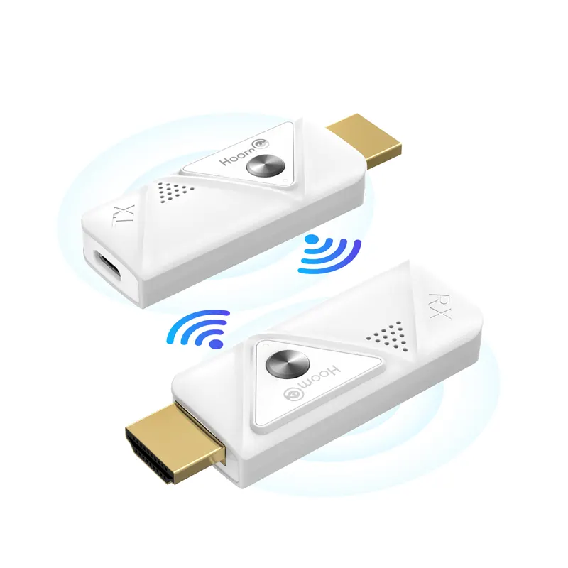 वायरलेस HDMI ट्रांसमीटर और रिसीवर 1080P HD वायरलेस HDMI भरनेवाला समर्थन 5GHz रेंज से स्ट्रीमिंग वीडियो ऑडियो लैपटॉप पीसी