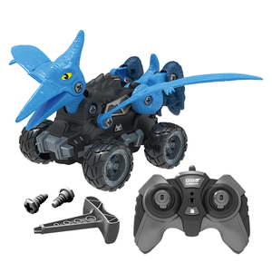 การออกแบบใหม่ถอดและประกอบ 4WD รีโมทคอนโทรลรถปิดถนนยานพาหนะของเล่น RC ไดโนเสาร์พร้อมไฟ LED และสเปรย์ - Product Image 4