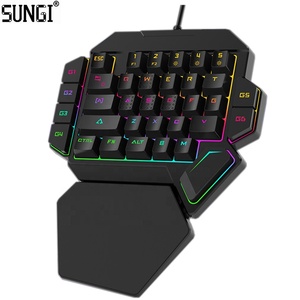 SUNGI工厂直接为玩家提供电脑游戏键盘RGB背光单手机械游戏键盘 - Product Image 1