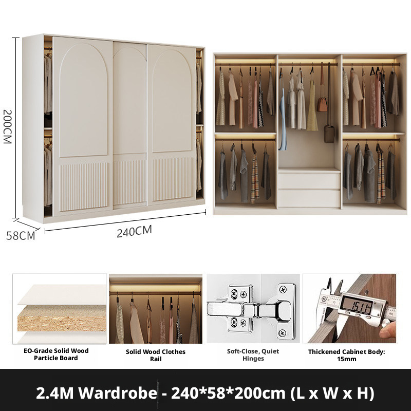 2.4-meter sliding door wardrobe 2.0-meter high