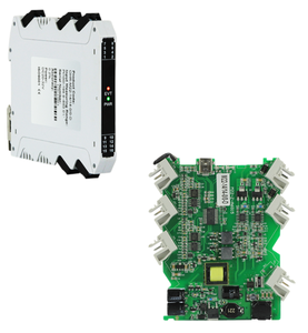 Salida de entrada dual Lcd 0-300C Aislado Din 0-5V 0-10V 4-20mA Pt100 Pantalla de termopar Transmisor de temperatura de montaje en riel - Product Image 2