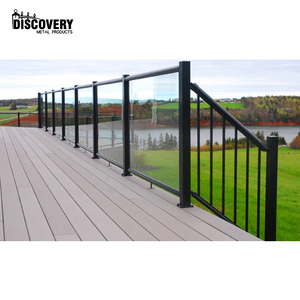 Alüminyum korkuluk balkon/teras cam korkuluk modern tasarım alüminyum korkuluk balkon cam korkuluk ile veya çerçeve olmadan - Product Image 6