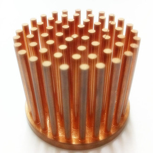用于 led 铜冷锻针散热器的定制圆形铜散热器氧化 - Product Image 5