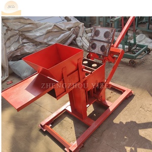 粘土インターロッキングレンガアースブロック製造機手動圧縮土壌赤粘土ロゴレンガ製造機 - Product Image 5