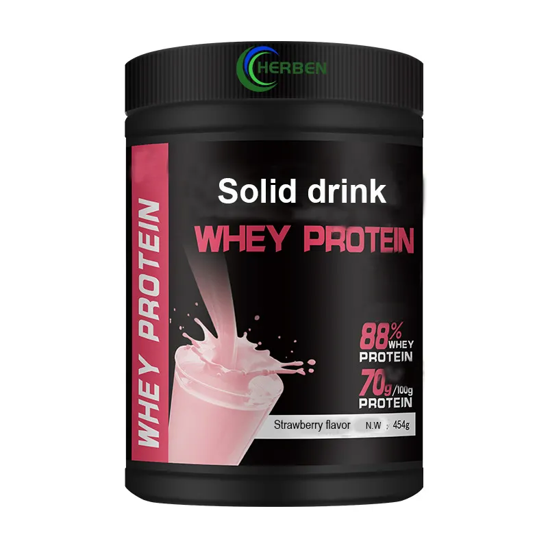 Bubuk Isolasi Protein Whey Protein Whey Rasa Stroberi Massal