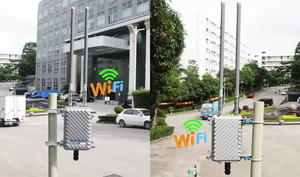 KuWFi AP20OEM長距離300MbpsワイヤレスWiFiアクセスポイントIP67防塵金属 (LANポートを使用した屋外ネットワーク用) - Product Image 5