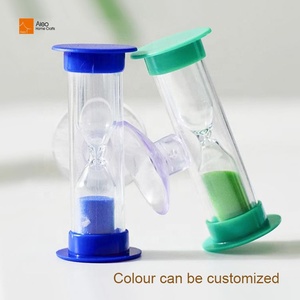ミニ1 <span class=keywords><strong>2</strong></span> 3分プラスチックサンドクロックタイマー調理とシャワー砂時計サクションカップギフト付き - Product Image 5