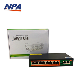ANPA Venta caliente 48V POE Switch 8 puertos Mini RJ45 10/100Mbps QoS para interruptores de Red 8 POE + 2 Uplink IP Camera Computer - Product Image 5