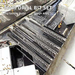 Set 6mm Cross Hex Tile Drill <strong>Bits</strong> Hard Alloy Triangle Woodworking Tool Kit For Glass Concrete Brick-10mm Variance Masonry Drill - Product Image 3