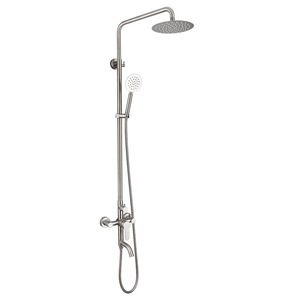 Elegante juego de ducha de acero inoxidable 304 con control de temperatura de doble función para una experiencia de hidroterapia revitalizante - Product Image 1