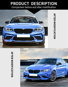 ชุดตัวถังรถยนต์ดัดแปลง M2C รุ่นดัดแปลงสำหรับ F87 M2 BMW ชุดประกอบกันชนหน้ากระจังหน้าตรงกลาง - Product Image 2