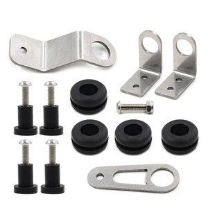 Bolt on Radiator Bracket <strong>Kit</strong> for <strong>K</strong> <strong>Swap</strong> <strong>K</strong> Series Honda Civic Motor EG DC2 EK ALL K20-K24 Engine Silver