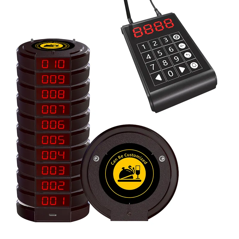 Ucuz çağrı cihazı kablosuz çağrı sistemi vibratörler restoran Quene kablosuz çağrı sistemi müşteri çağrı cihazı