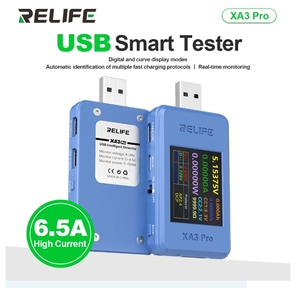 RELIFE XA3 Pro USB Smart Tester unterstützt PD/QC2.0/QC3.0 Schnell ladung 6.5A Hochstrom tester für die Reparatur von Mobiltelefonen - Product Image 2