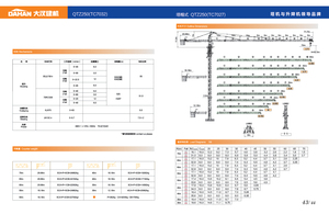Topless di động cẩu tháp qtz 250(7032) 12t Core thành phần động cơ bán hàng đầu - Product Image 4