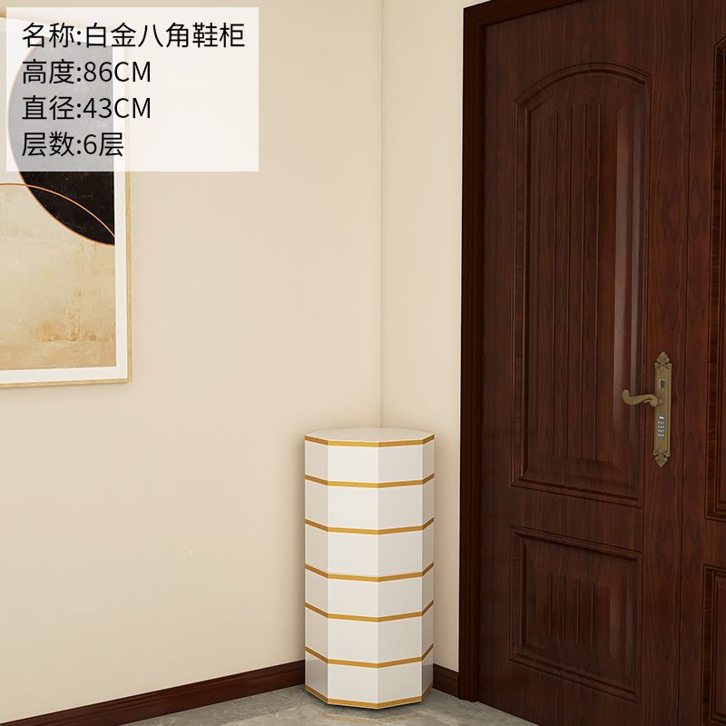 43mm diameter, white with gold trim, 86cm high