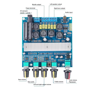Tpa3116d2 Với Bluetooth Khuếch Đại Hội Đồng Quản Trị <span class=keywords><strong>2</strong></span>.1 Thừa Cân Loa Siêu Trầm 50W * <span class=keywords><strong>2</strong></span> + 100W Cho DC12-24V - Product Image 4